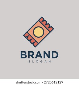 Design de logotipo de embalagem de doces para doces