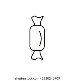 Candy wrapping outline icon. Symbol, logo illustration. Vector graphics