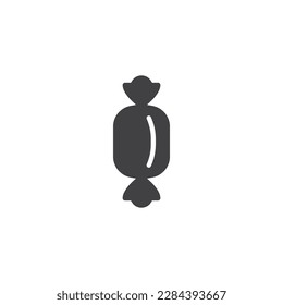 Candy wrapping vector icon. filled flat sign for mobile concept and web design. Candy glyph icon. Symbol, logo illustration. Vector graphics