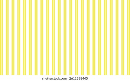 Candy yellow straight lines seamless pattern, Yellow and white striped vertical lines, Pink striped summer background pattern for fabric, textile, wrapping paper, banner, card, poster.