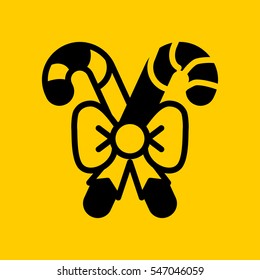 candy-canes icon. isolated sign