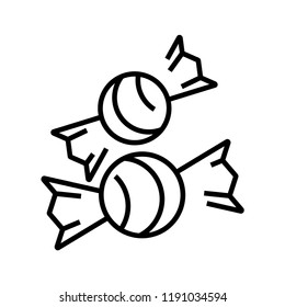 A candys vector illustration in line stroke design