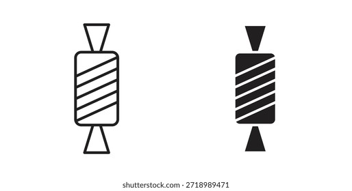 Süßigkeiten-Symbol für mobile App, bearbeitbare Designs