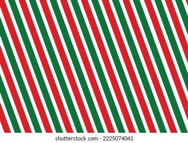 Cane candy diagonal stripes red green white pattern christmas background