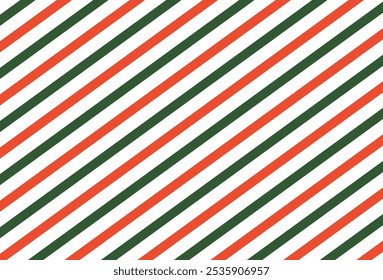 Cane candy diagonal stripes red green white pattern christmas background. SSTKChristmas