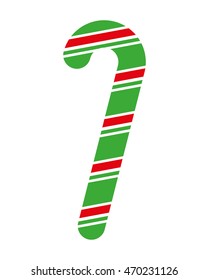 cane christmas isolated icon vector illustration design