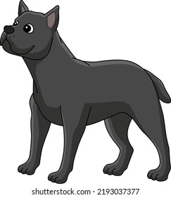 Cane Corso Dog Cartoon Colored Clipart Stock Vector (Royalty Free ...