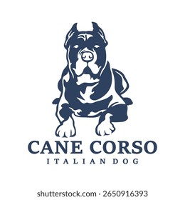 Cane Corso Dog logo design vector. Silhouette Cane Corso Dog Template Illustration. Icon Symbol