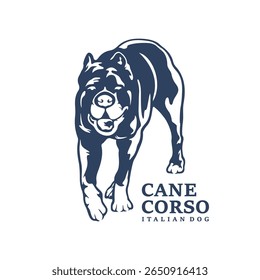 Cane Corso Dog logo design vector. Silhouette Cane Corso Dog Template Illustration. Icon Symbol