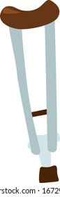 Cane for disabled, illustration, vector on white background.