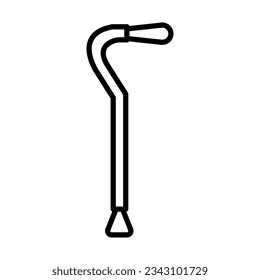 Cane free standing icon royalty vector design illustration