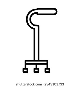 Cane free standing icon royalty vector design illustration