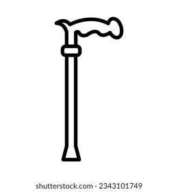 Cane free standing icon royalty vector design illustration
