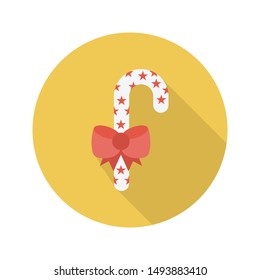 cane glyph flat vector icon