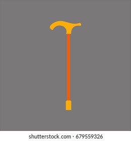 cane icon flat design