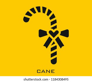 Cane icon signs