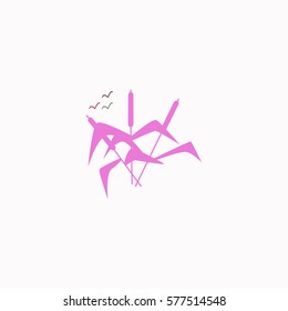 Cane  icon Vector design. Colored illustration.