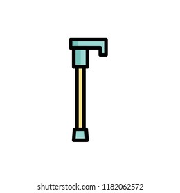 cane icon vector design. icon vector filled outline style