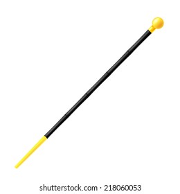 Cane isolated on a white background. Vector illustration. 