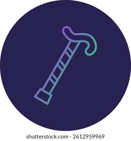 Cane Line Circle Gradient Style