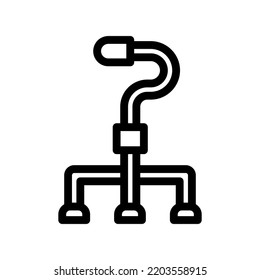gráfico vectorial de ilustración de icono de línea de caña