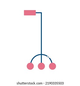 cane line style icon of Handicapped disability and medical theme Vector illustration