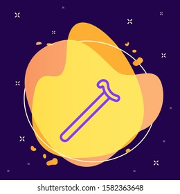 Cane, stick, walking vector icon. Element of medicine for mobile concept and web apps illustration. Vector icon on abstract background
