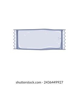 Zuckerrohrbeutel-Cartoon. Rübenbeutel, Mockup-Linie, Süßstoff-Paket Zuckerrohrbeutel-Zeichen. Isoliertes Symbol Vektor-Illustration