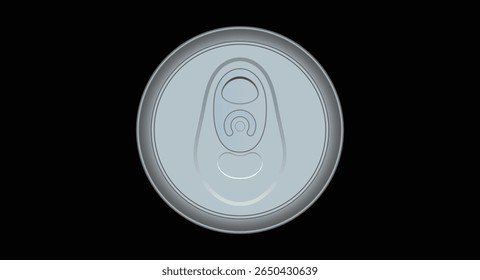 Cane Top view vector illustration on black isolated