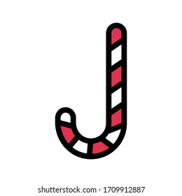 cane vector flat color icon 