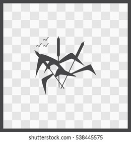 Cane vector icon. Isolated illustration. Business picture.