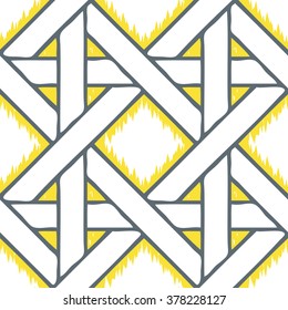 Cane weave pattern seamless vector background tile
