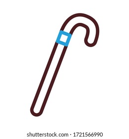 cane wood line style icon vector illustration design