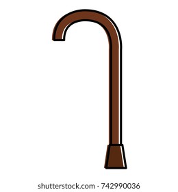 cane wooden isolated icon