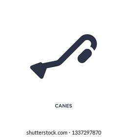 canes isolated icon. Simple element illustration from brazilia concept. canes editable logo symbol design on white background. Can be use for web and mobile.