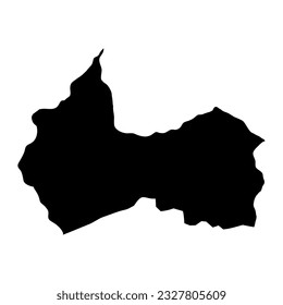 Canindeyu department map, department of Paraguay. Vector illustration.