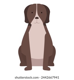 Canine happy adopt icon cartoon vector. Cute animal. Person care domestic