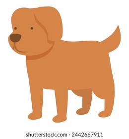 Hundebesitzer-Icon-Cartoon-Vektor. Pelziger Freund Hund. Neues Tier adoptieren