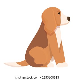 Kaninchen stehen Symbol Cartoon Vektor. Welpenlauf. Pet-Design