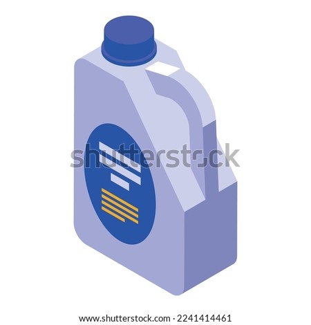 Canister antifreeze icon isometric vector. Car service. Climate air