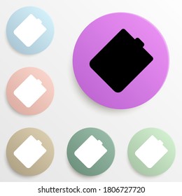 canister badge color set. Simple glyph, flat vector of web icons for ui and ux, website or mobile application