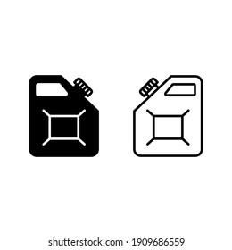 canister doodle icon on white background color editable