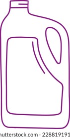 
Canister. Doodle vector illustration isolated