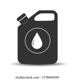 Canister with drop icon. Simple vector icon for thematic design, sites and applications, isolated on white background.