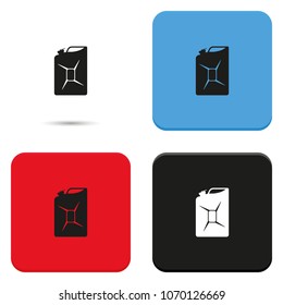 Canister flat vector icon.