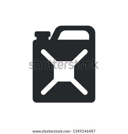 canister flat vector icon