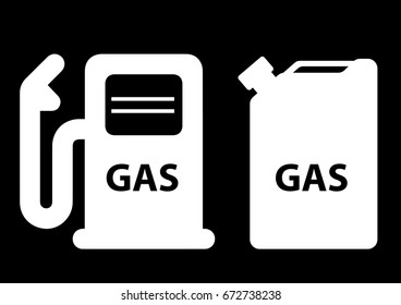 canister fuel gas colorful icon vector