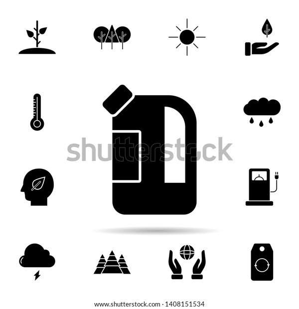 Canister, fuel, gas icon.\
Universal set of ecology for website design and development, app\
development
