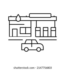 canister for fuel line icon vector. canister for fuel sign. isolated contour symbol black illustration