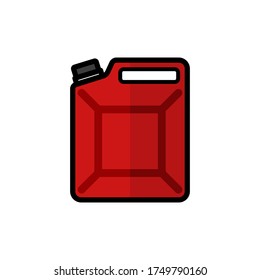 canister for gasoline icon vector template